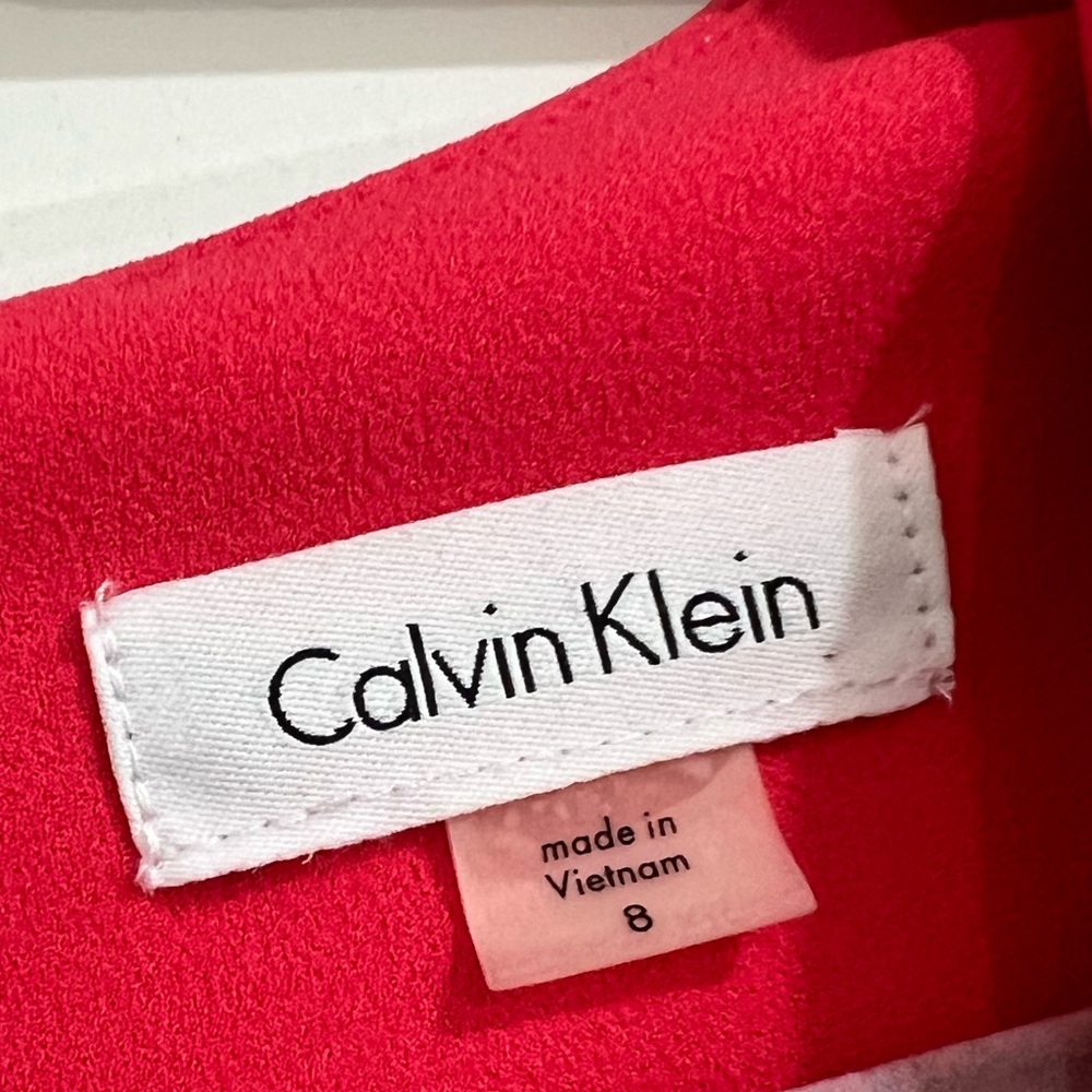 Calvin Klein Tiered Bell Sleeve Sheath Dress - Picture 5 of 8